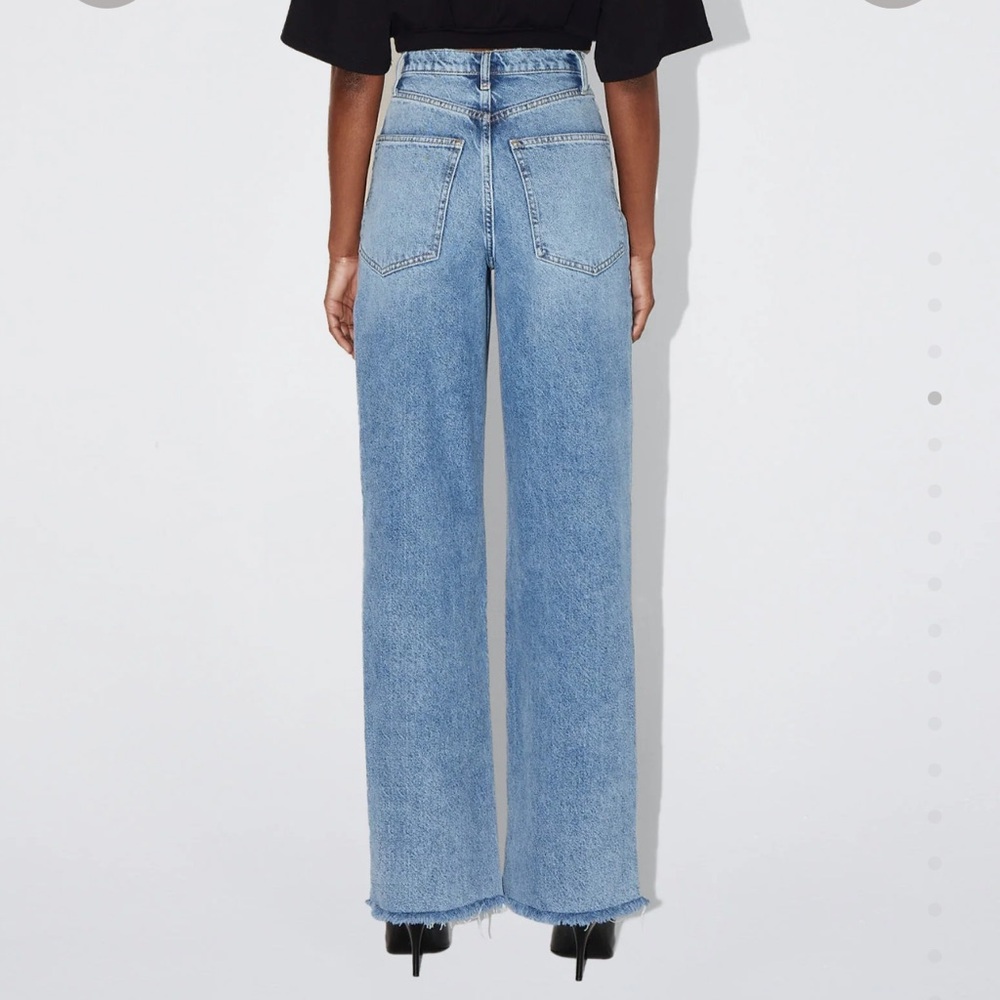 KHY HIGH WAISTED WIDE LEG JEANS SIZE 25